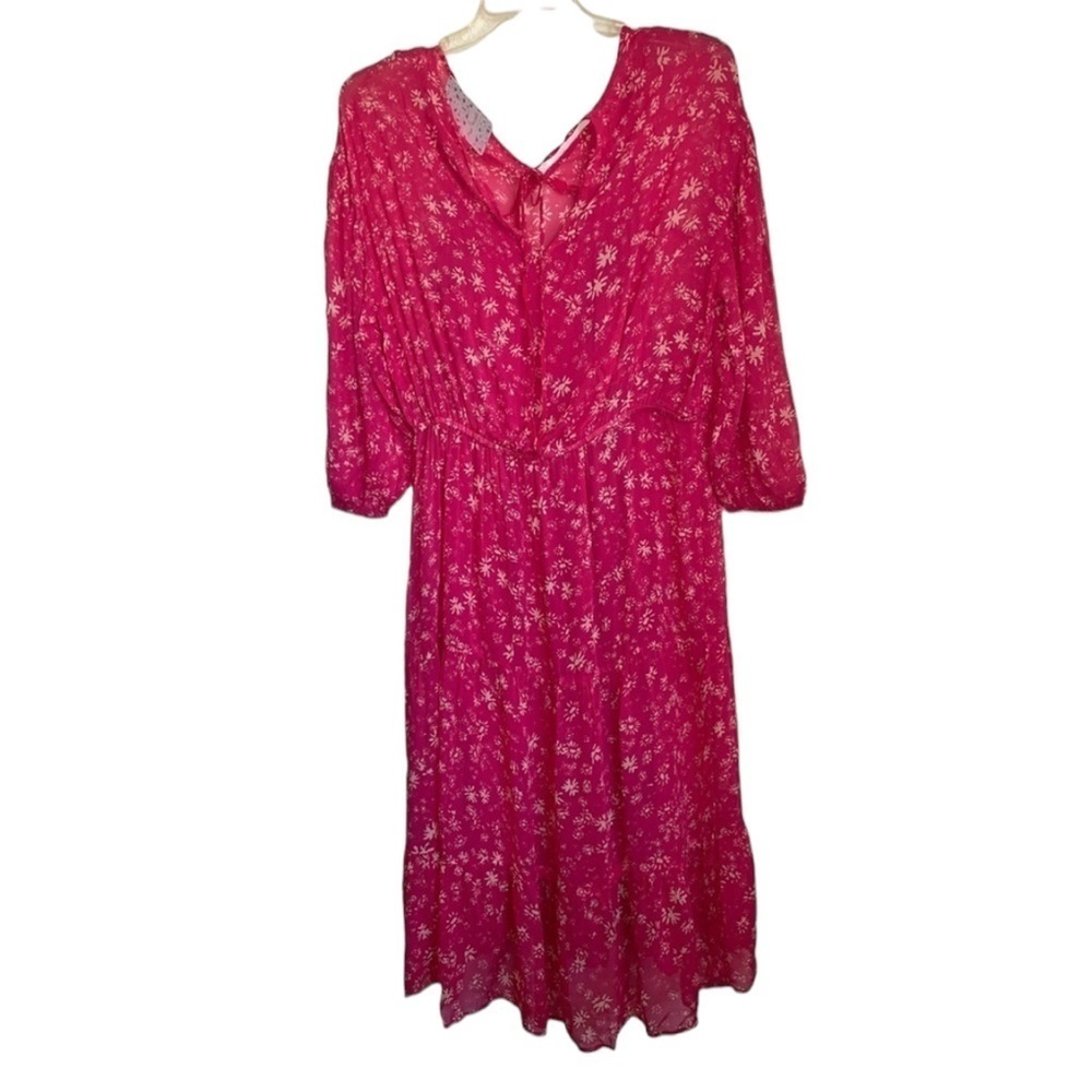 NWT- Free People Raspberry Combo Boho Midi Dress. Size XS - Picture 2 of 8
